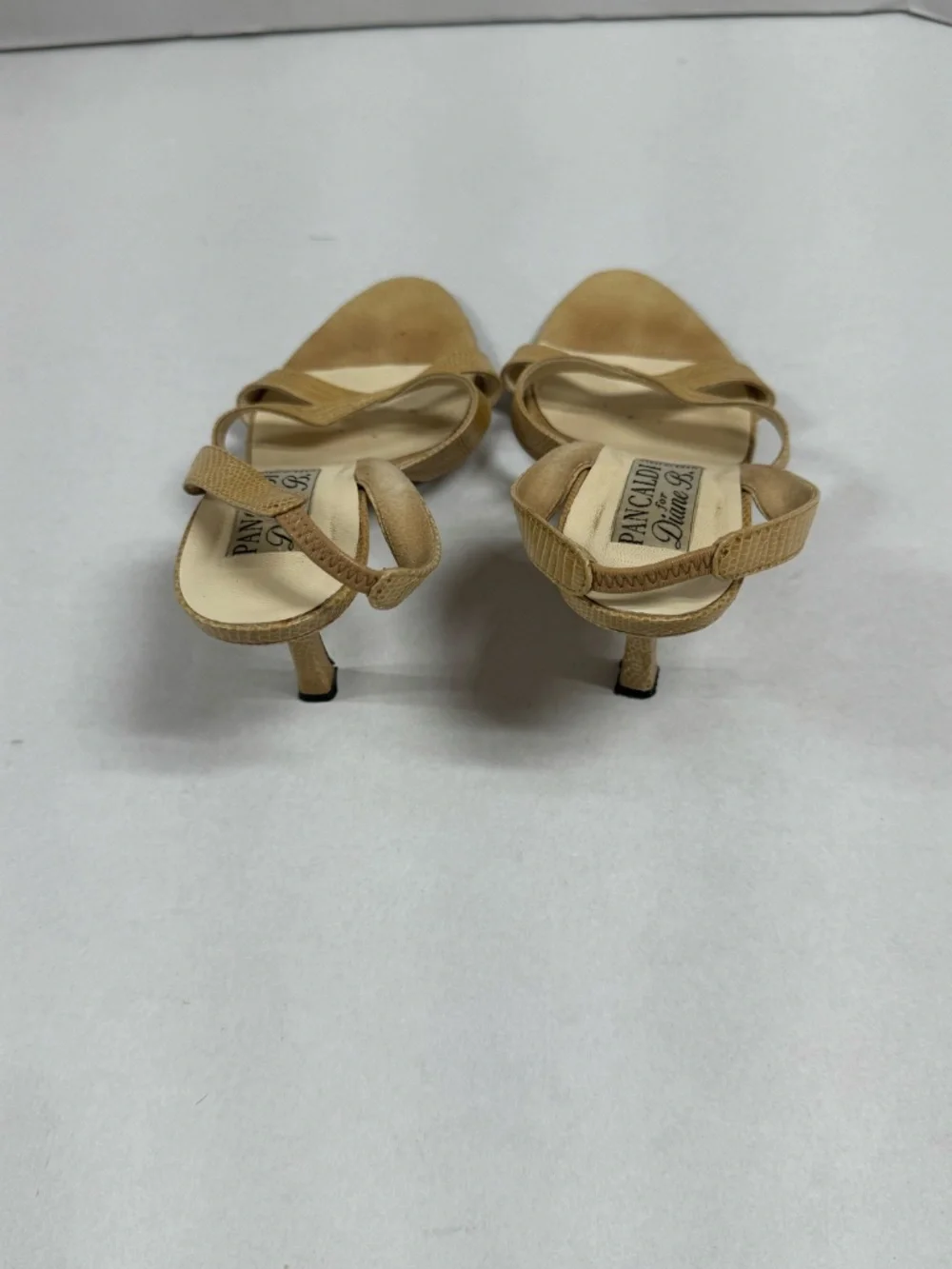 Pancaldi for Diane B Vintage Style Slingback Heels‎ - Size 8.